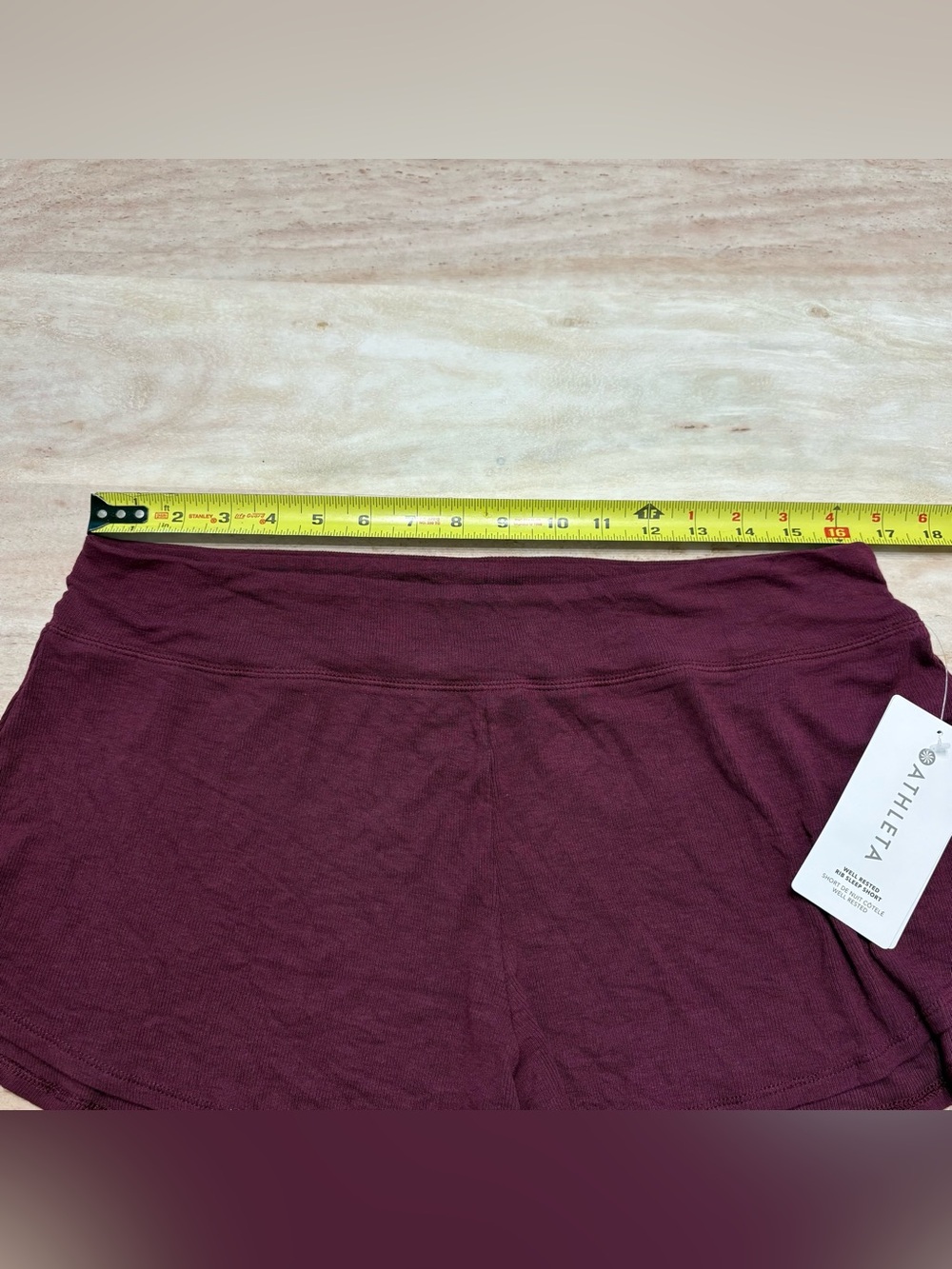 ATHLETA Well Rested Rib Sleep Shorts Sz L - Picture 9 of 10